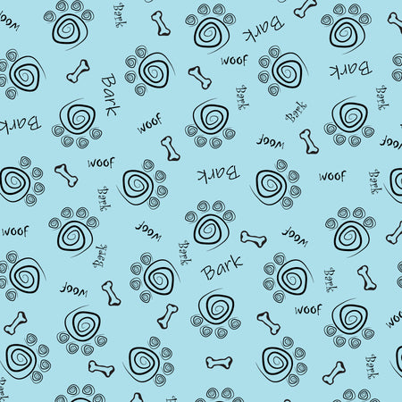SQ3270 Paws  Bones Bandana