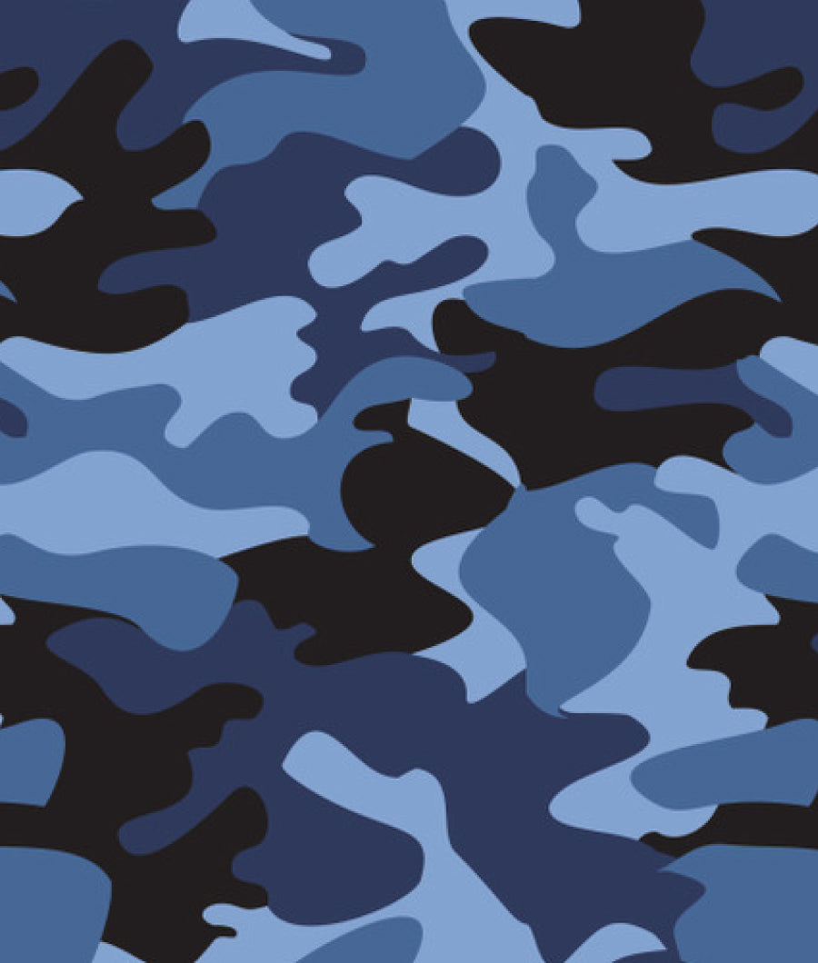 F7271 Camouflage Fabric, Blue