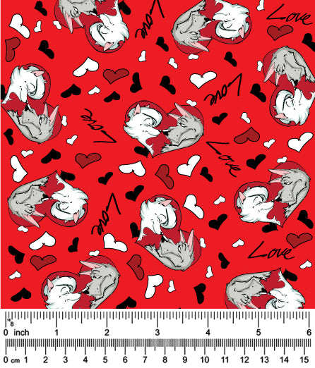 F7276  Valentine's Fabric, Love