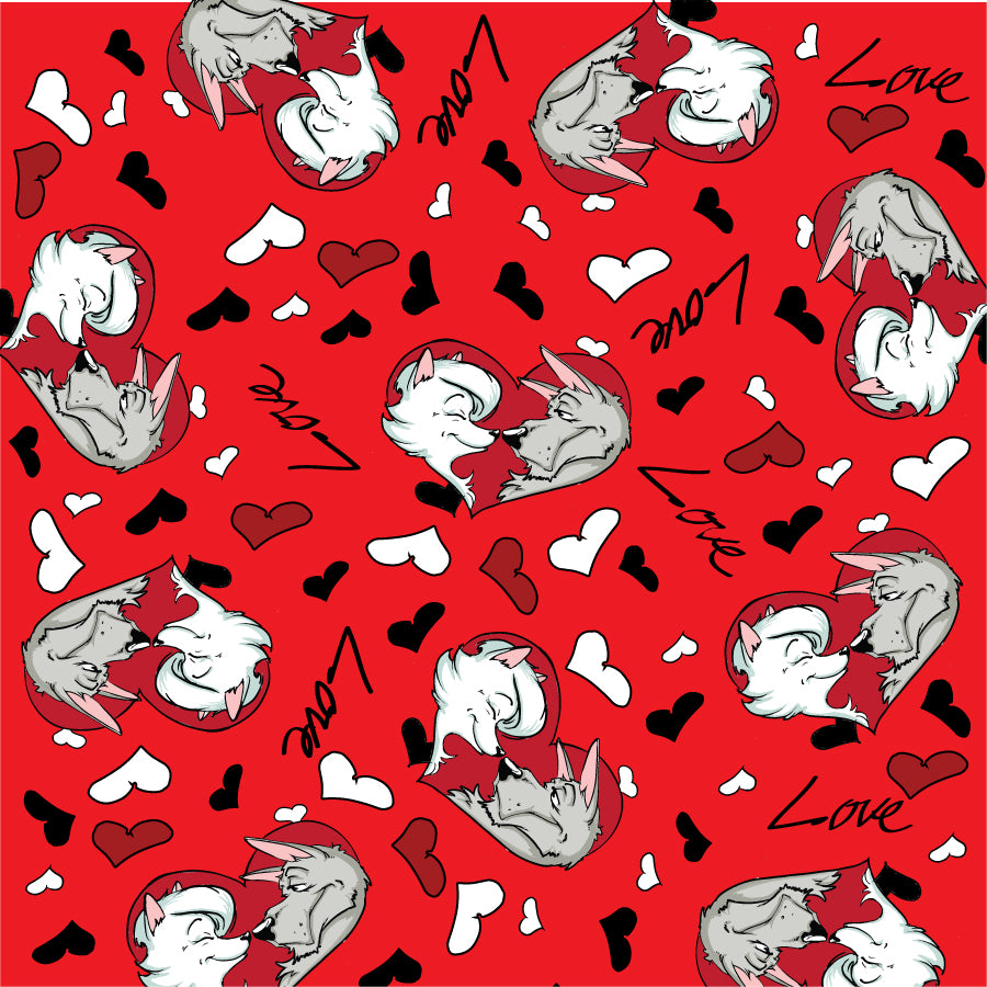 SQ3276 Valentine's Square Bandana