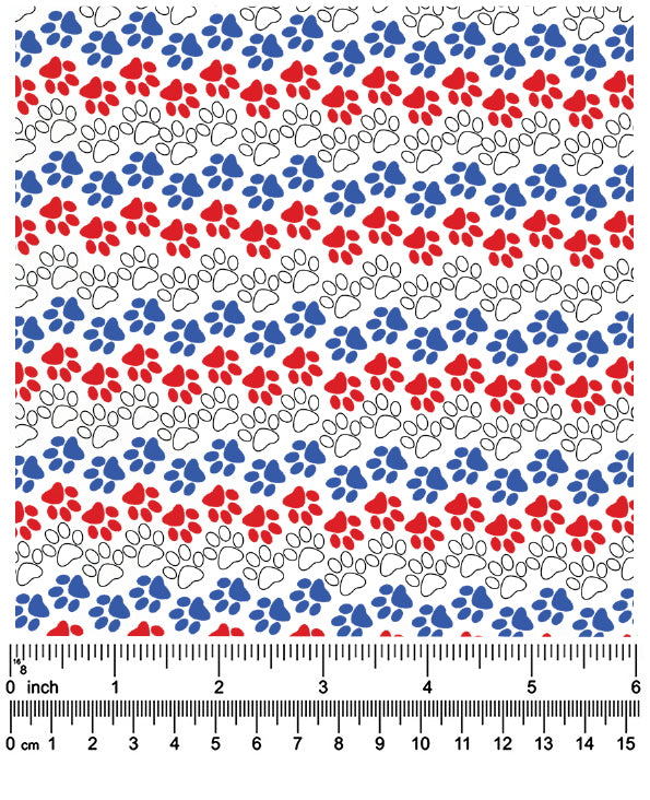F7027 Patriotic Paws Bandana