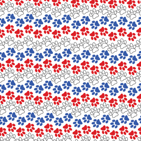 SQ3027 Patriotic Paws Bandana