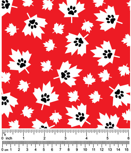 F7280 Maple Leaf Doggie Fabric