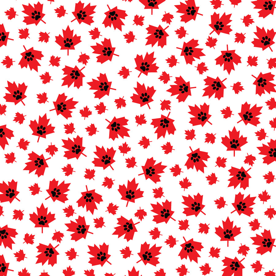 SQ3281 Maple Leaf Doggie Square Bandana