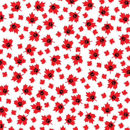 SQ3281 Maple Leaf Doggie Square Bandana