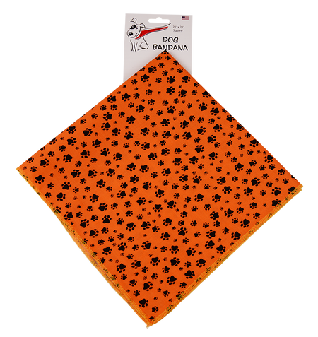 SQ3002 Fun Pawprints Square, Orange