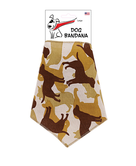 SA3031 - Camo Dog Bandana, Brown