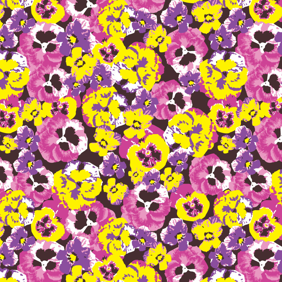 SQ3033 Violet Flowers Bandana