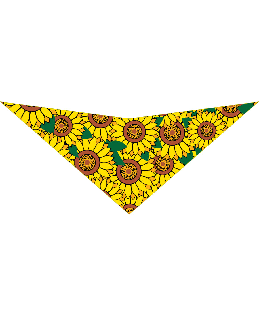 SA3034 - Sunflower Garden Dog Bandana,, Yellow
