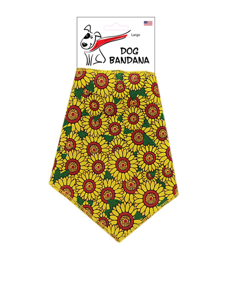 SA3034 - Sunflower Garden Dog Bandana,, Yellow