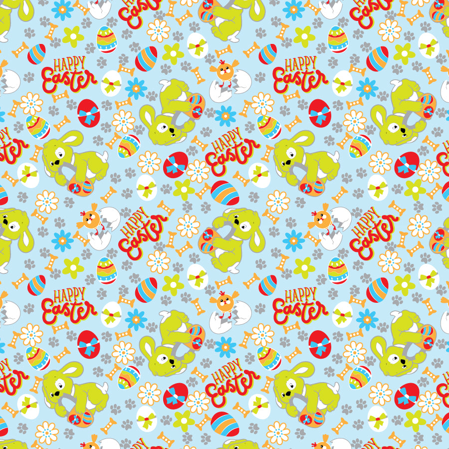 SQ3041 Easter Doggie Bandana, Blue