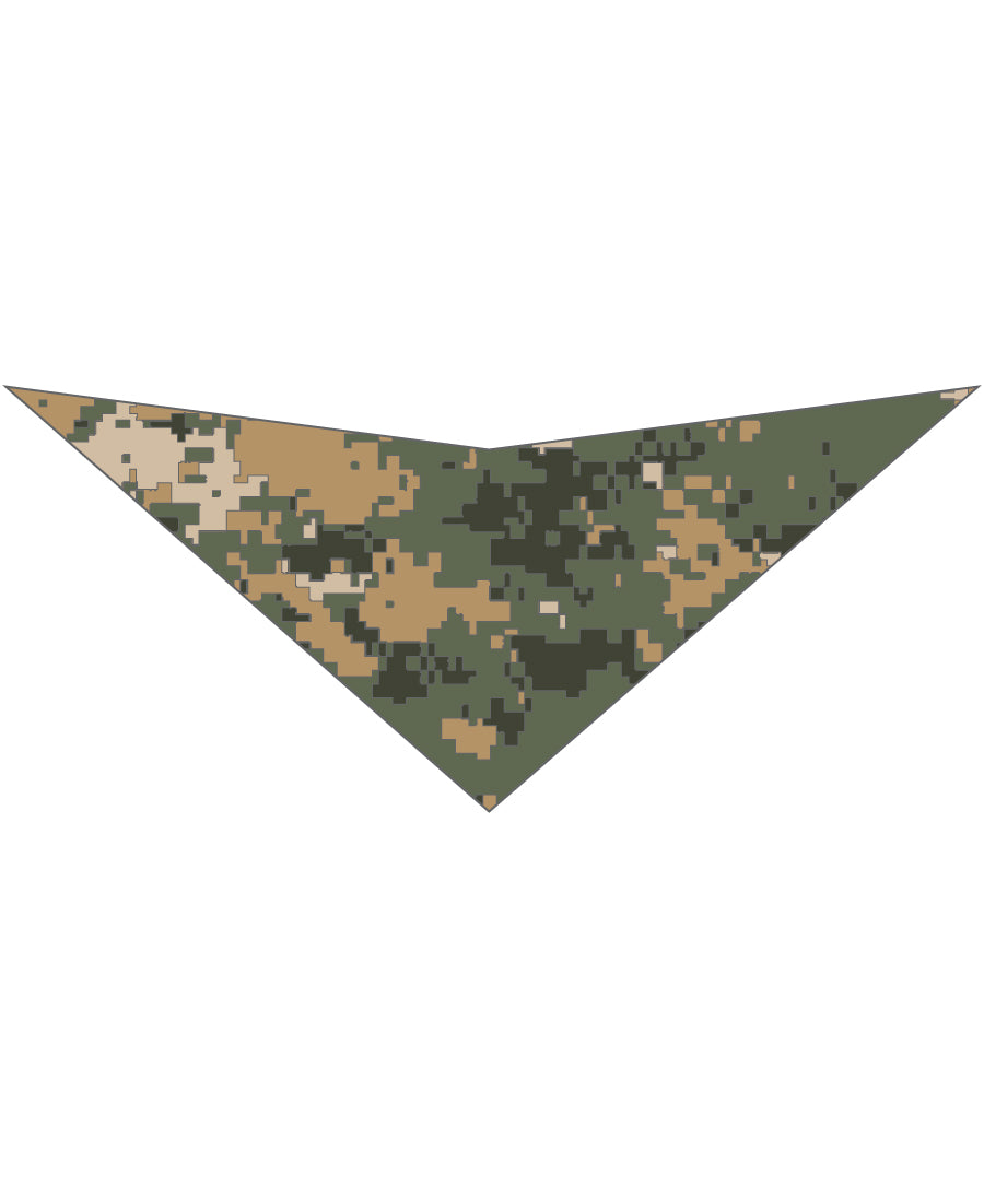 S3042 Digital Camo Bandana, Green