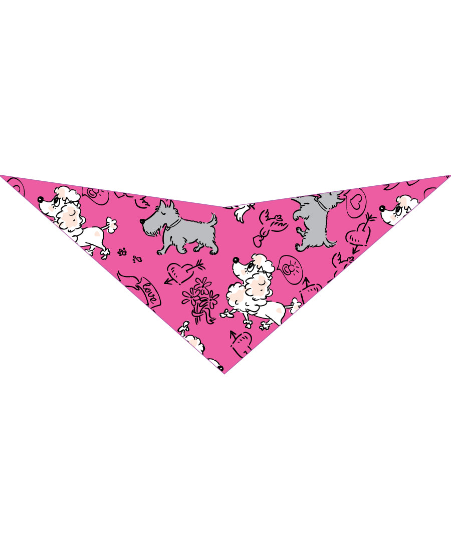 SA3044 Doggie Cupid Bandana, Pink
