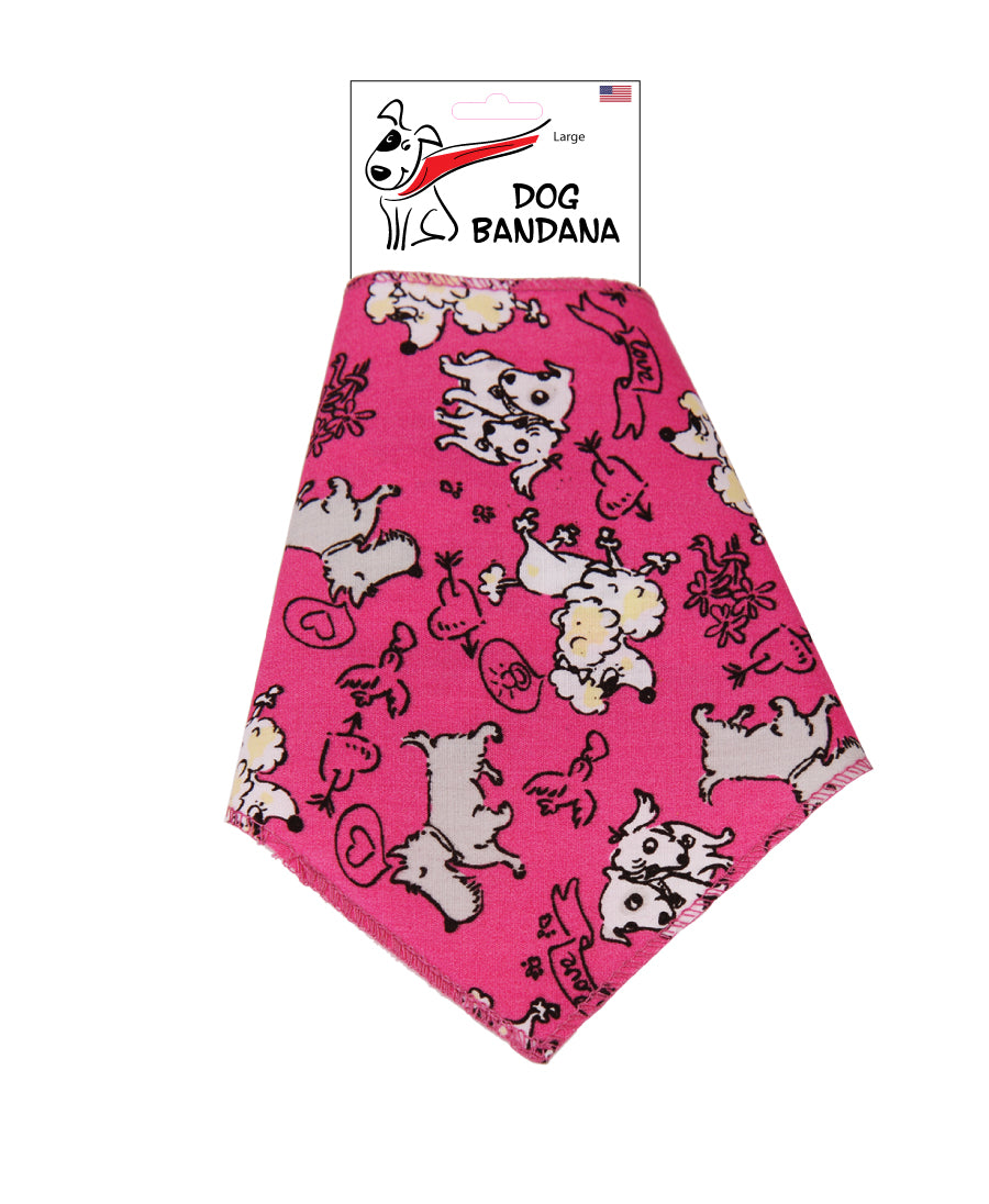 SA3044 Doggie Cupid Bandana, Pink