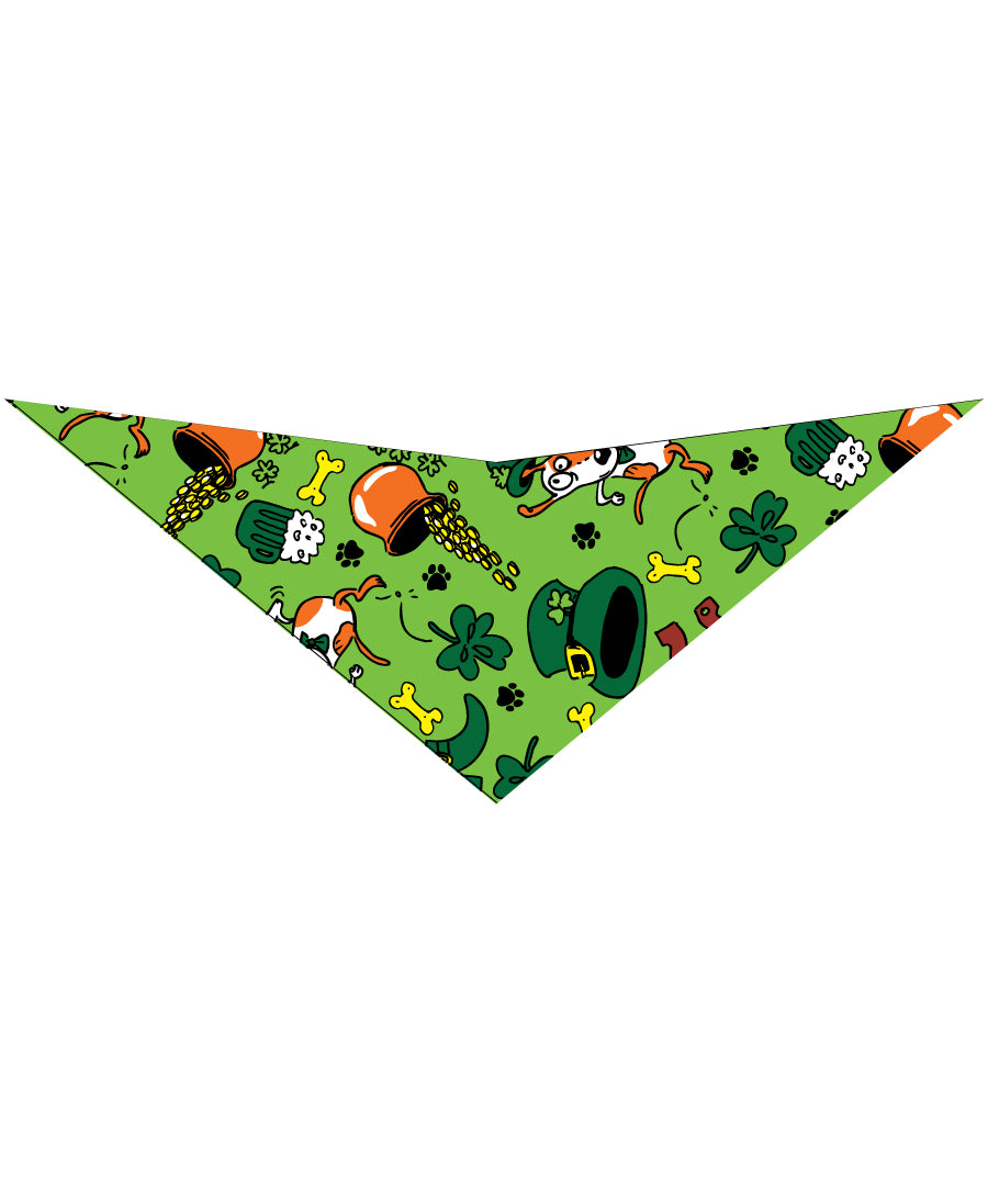S3004 St. Patrick's Doggie Bandana, Green