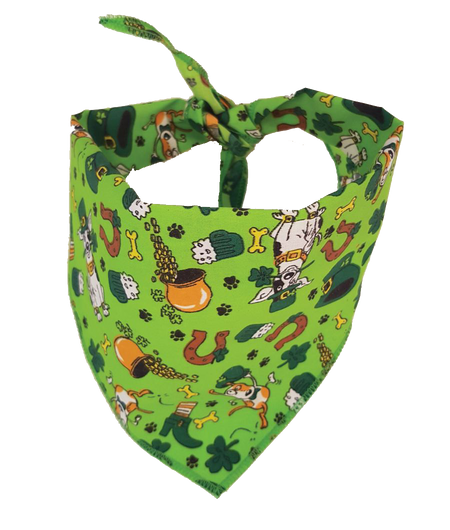 S3004 St. Patrick's Doggie Bandana, Green