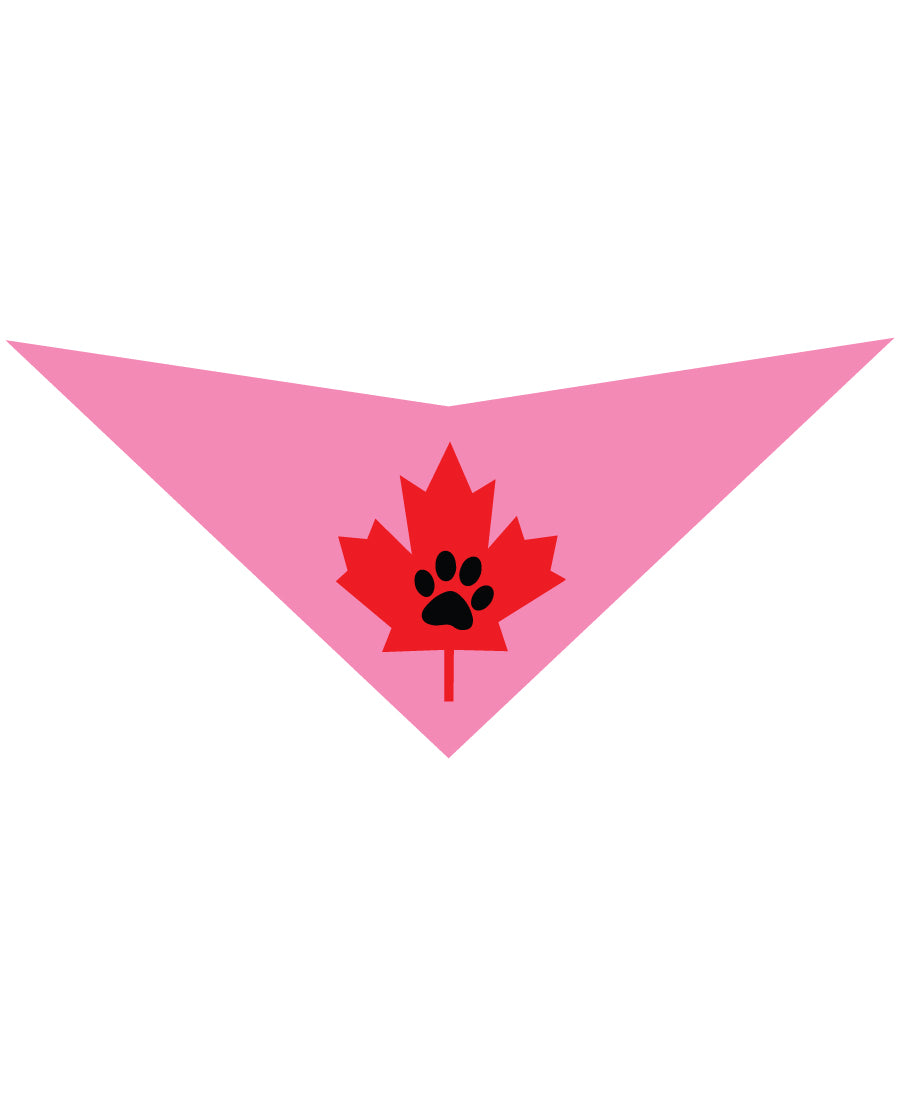 S3502 Maple Leaf Doggie Bandana, Pink
