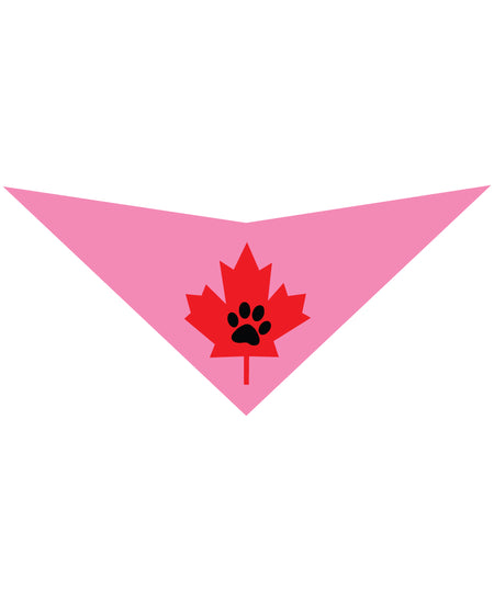 S3502 Maple Leaf Doggie Bandana, Pink