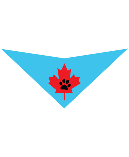 S3503 Maple Leaf Doggie Bandana, Blue