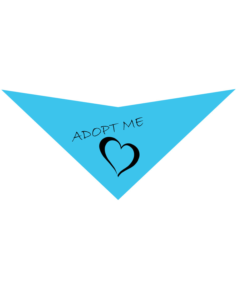 S3508 Adopt Me Heart Doggie Bandana, Blue