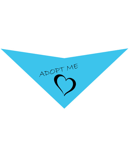S3508 Adopt Me Heart Doggie Bandana, Blue