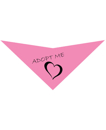 S3509 Adopt Me Heart Doggie Bandana, Pink