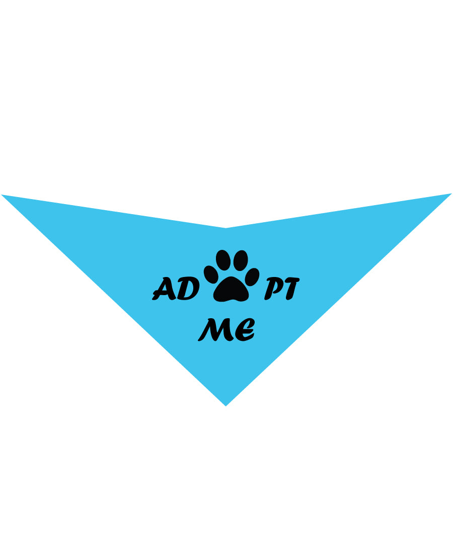 S3511 Adopt Me Pawprint Doggie Bandana, Blue