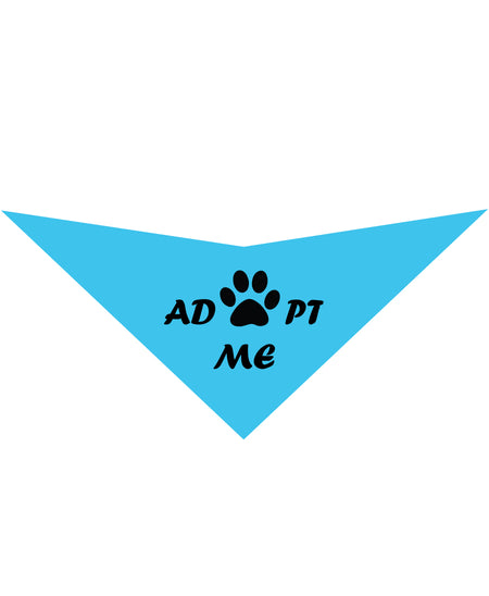 S3511 Adopt Me Pawprint Doggie Bandana, Blue