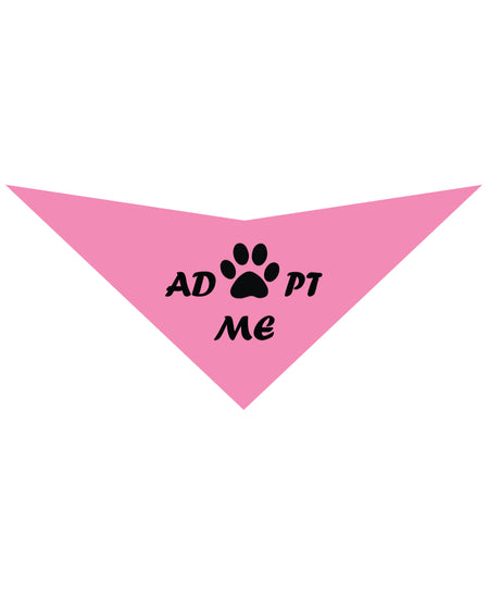 S3512 Adopt Me Pawprint Doggie Bandana, Pink