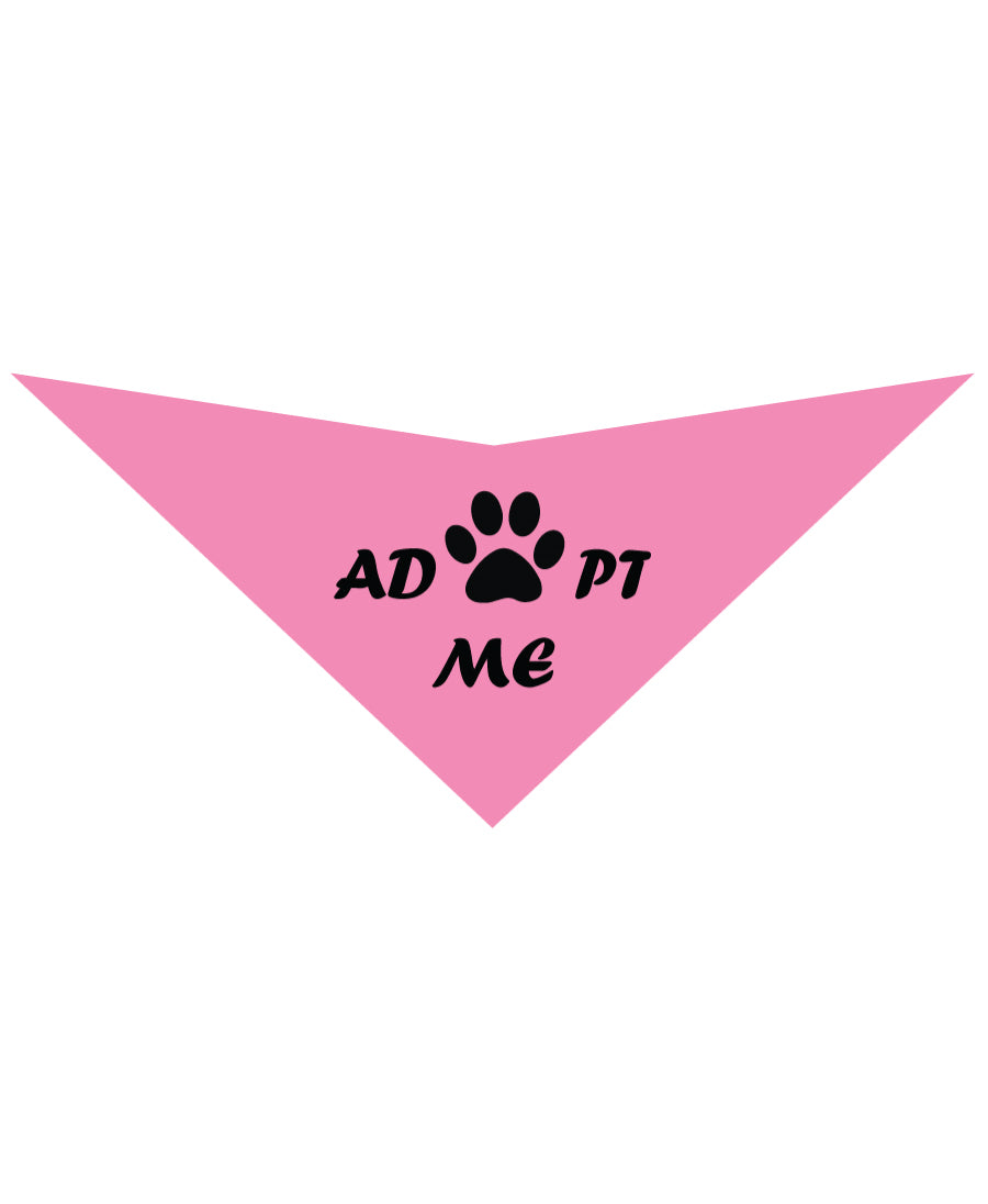 S3512 Adopt Me Pawprint Doggie Bandana, Pink