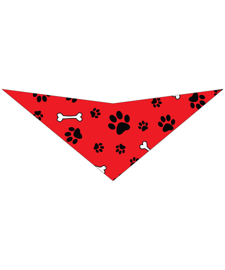 S3056 Paws & Bones Bandana Red