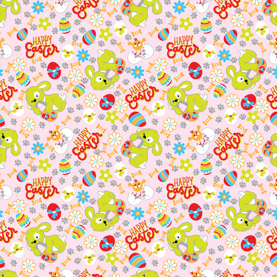 SQ3061 Easter Doggie Bandana, Pink