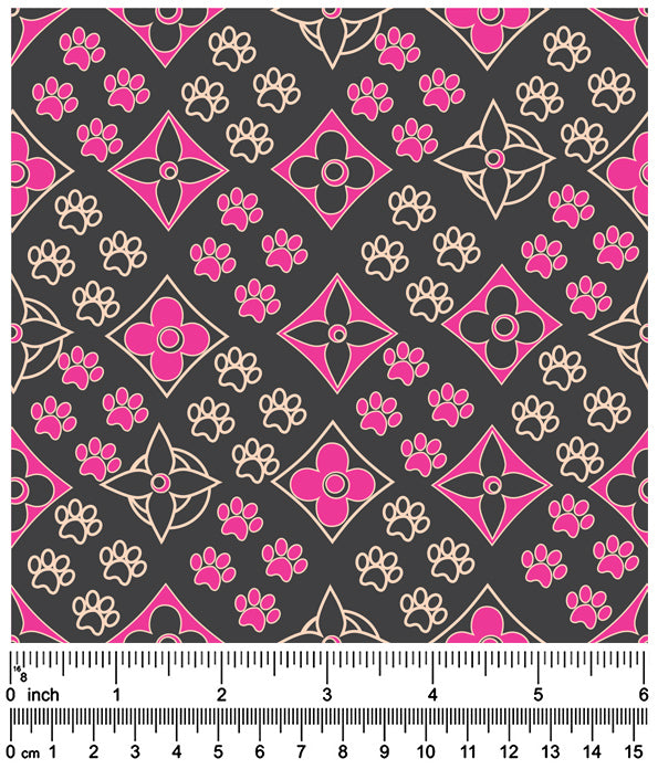 F7064 Colorful Paws Doggie Fabric