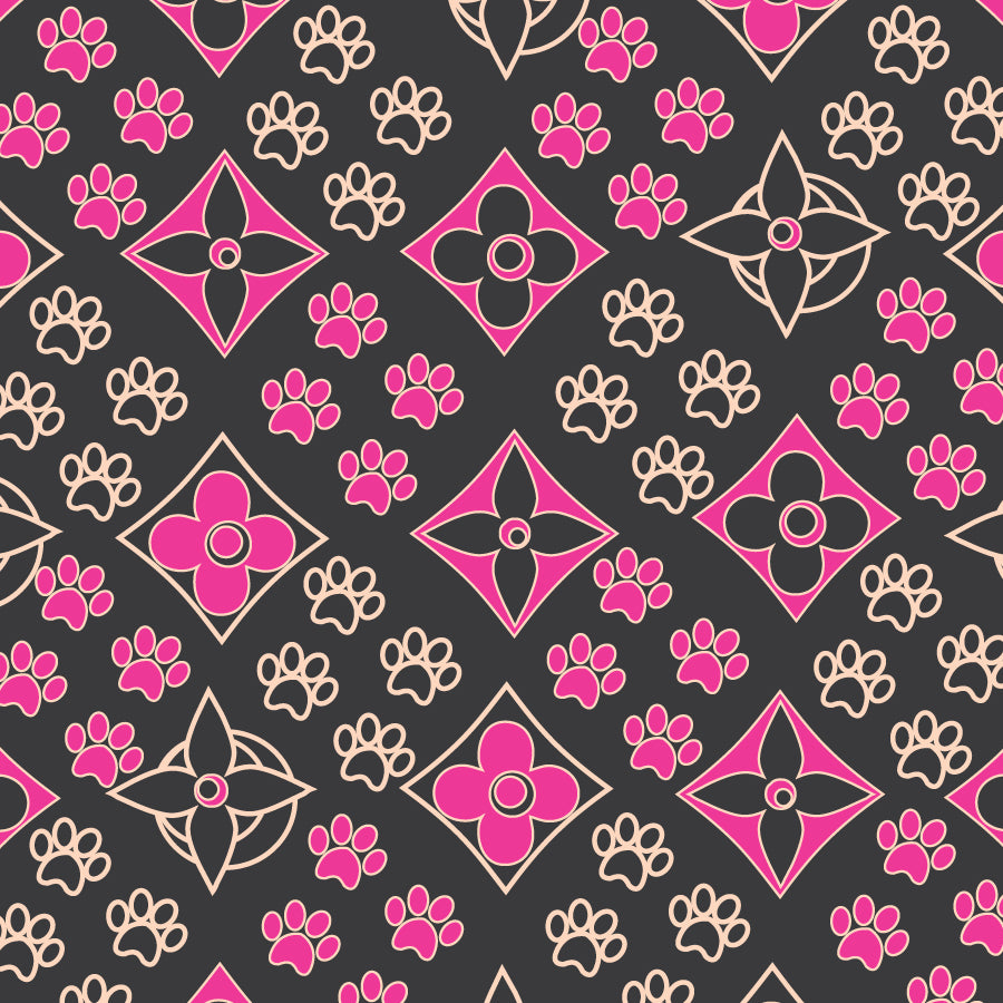 SQ3064 Colorful Paws Bandana