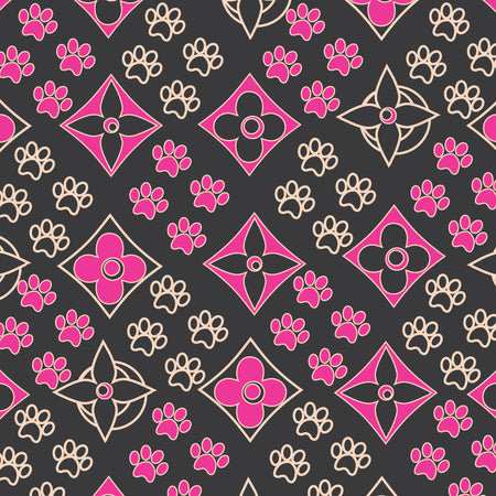 SQ3064 Colorful Paws Bandana