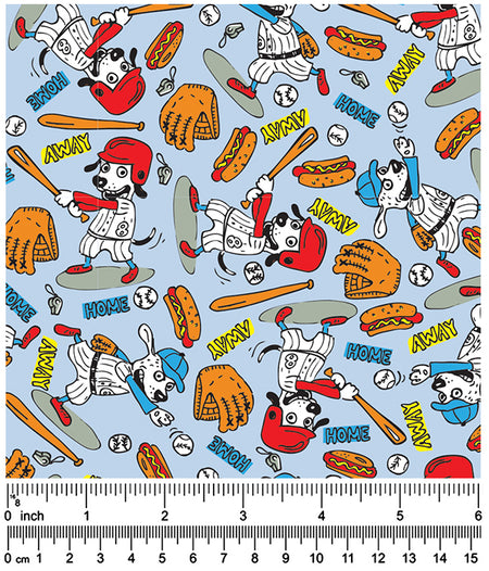 F7066 Doggie Fabric Blue