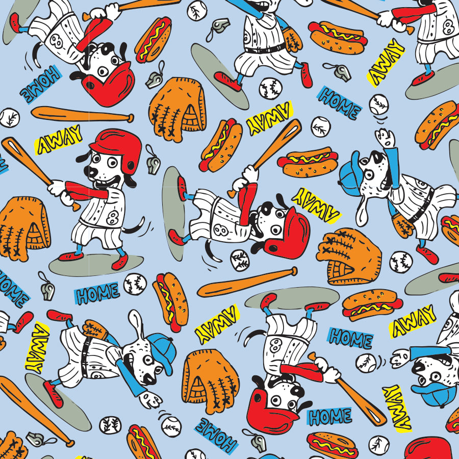 SQ3066 Doggie Square Bandana Blue