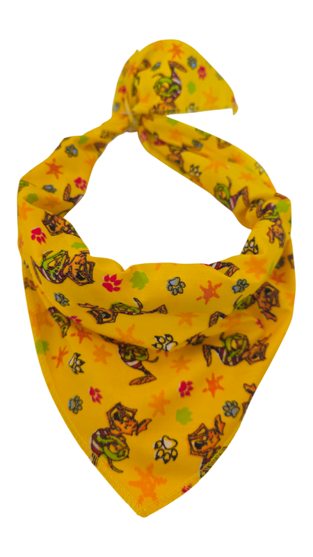 S3072 Summer Doggie Bandana Yellow