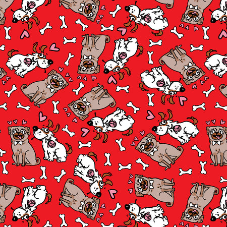 SQA3072 Valentine's Day Bandana Red