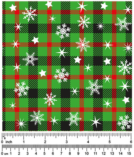 F7077 Christmas Fabric, Green