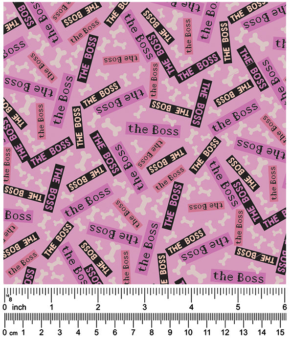 F7077 The Boss Casual Fabric Pink