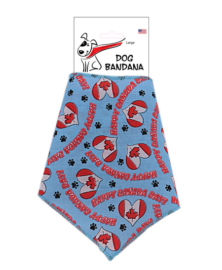 SA3007 Happy Canada Day Doggie Bandana, Blue
