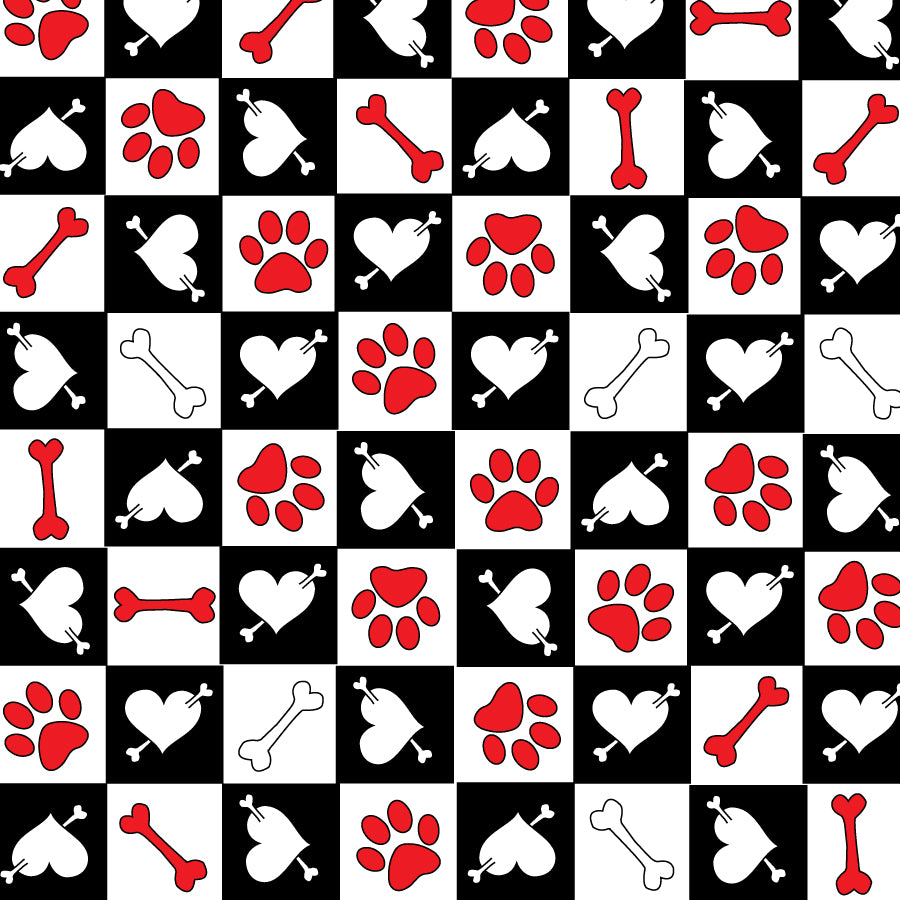 SQ3007 Valentine's Day Bandana