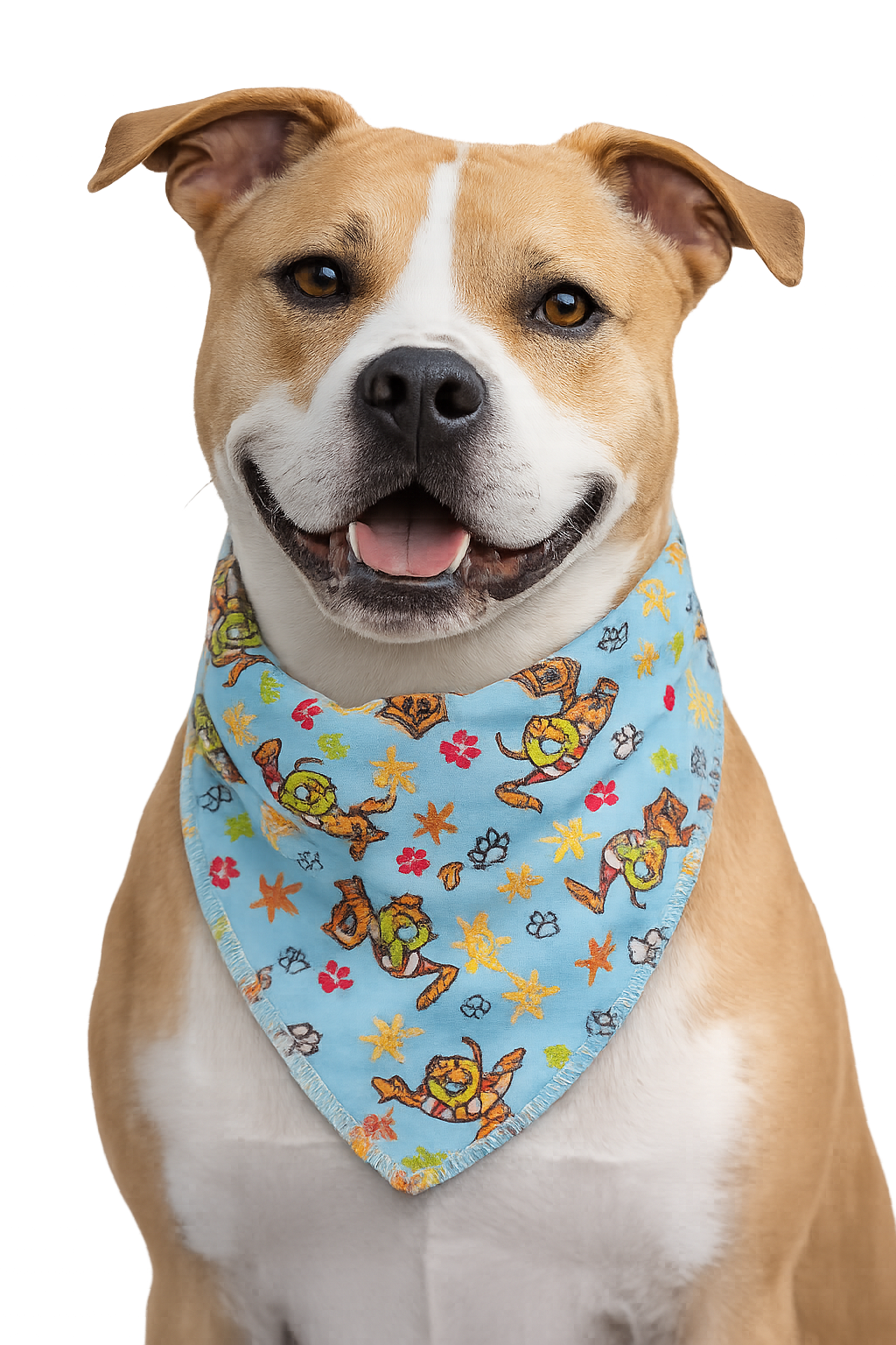 S3082 Summer Doggie Bandana, Blue