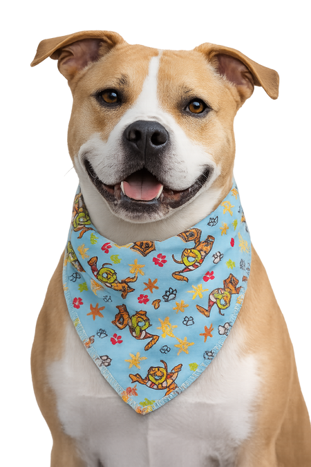 S3082 Summer Doggie Bandana, Blue