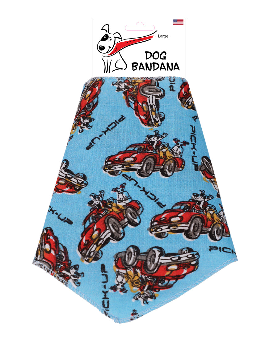 SA3085 PIck Up Doggie Bandana, Blue
