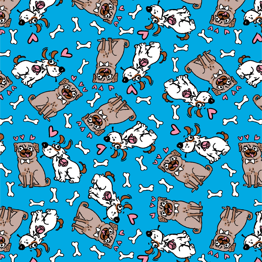 SQ3085 Doggie Bandana Blue