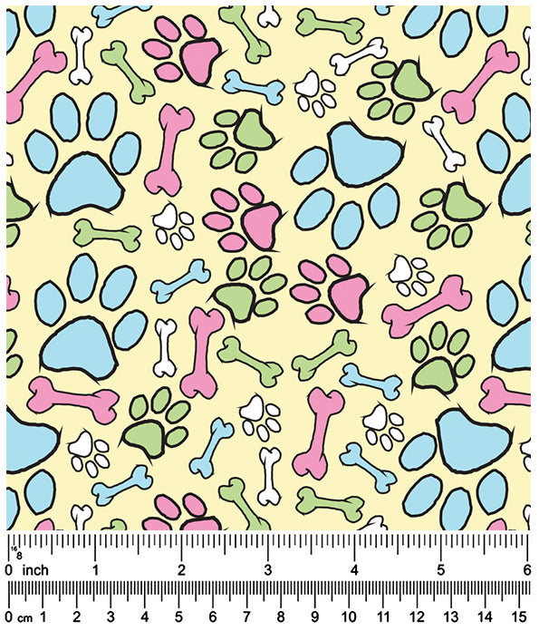 F7008  Paws & Bones Bandanas