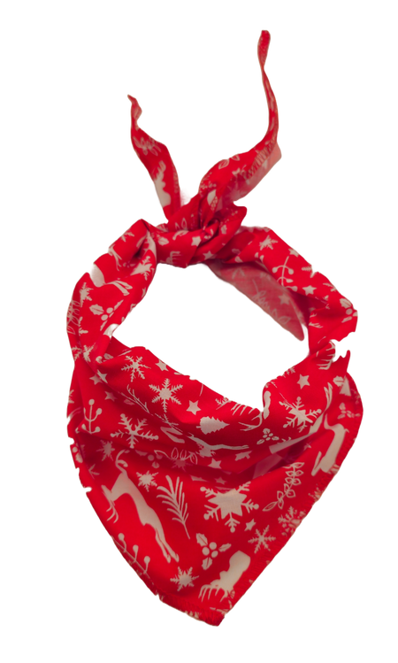 S3099 Christmas Bandana Red