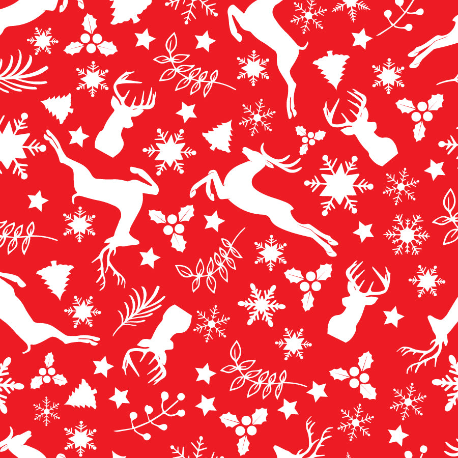 SQ3099  Christmas Bandana Red